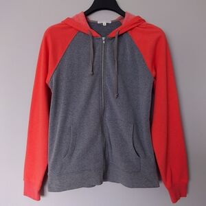Threads 4 Thought Raglan Colorblock Full Zip Hooded Fleece Jacket